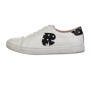 Kate spade White Sneakers with Black Heart Accents
